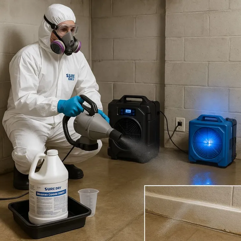 Sanitization and Odor Removal process in Edgemont Park, MI